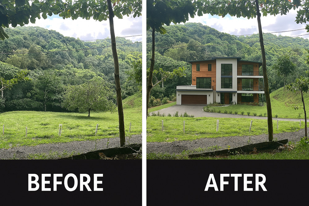 Real Estate Photo Visualization – Distressed Homes, Empty Land, Virtual Staging