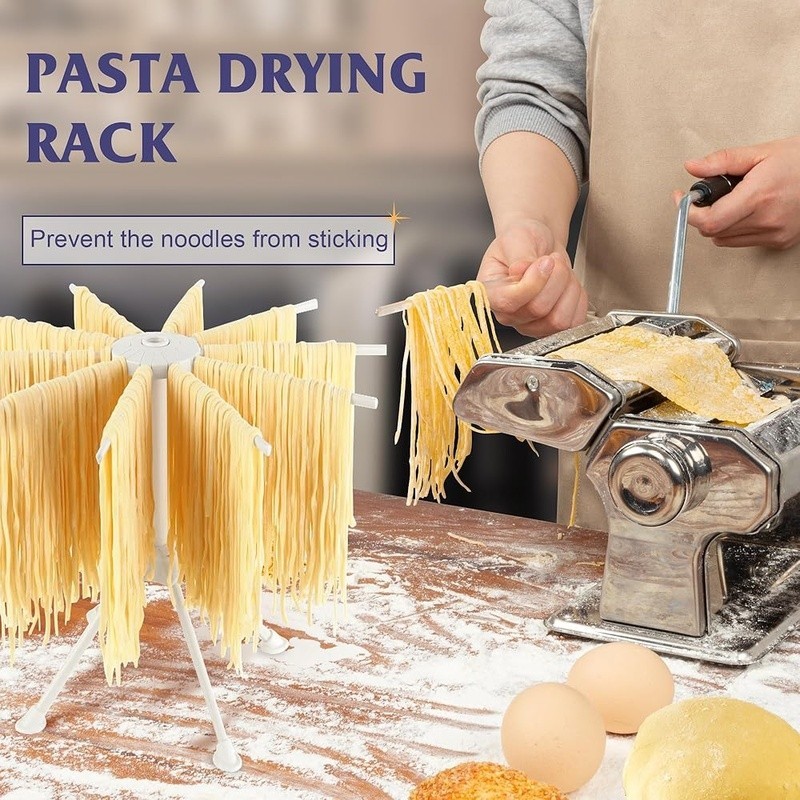 Pasta Maker Machine Set with Pasta Drying Rack Noodle Maker Machine 9 Thickness