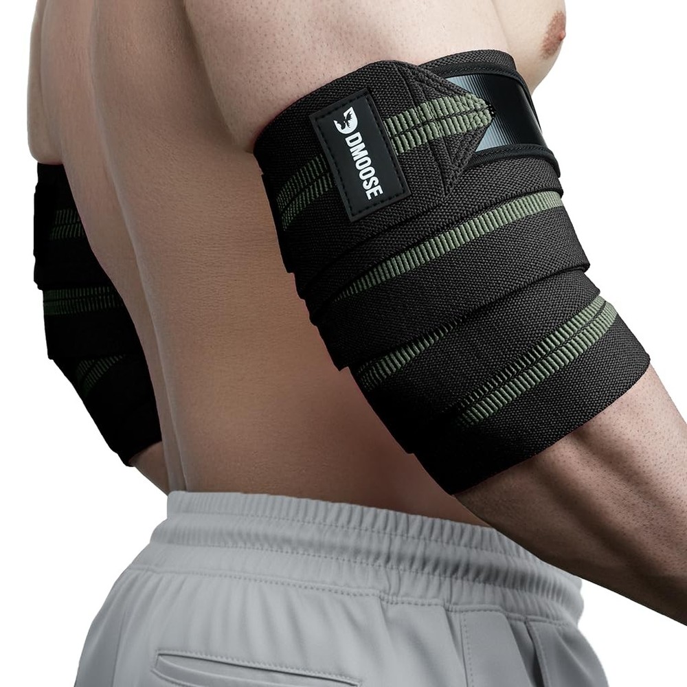Adjustable Elbow Wraps for Weightlifting and Joint Support