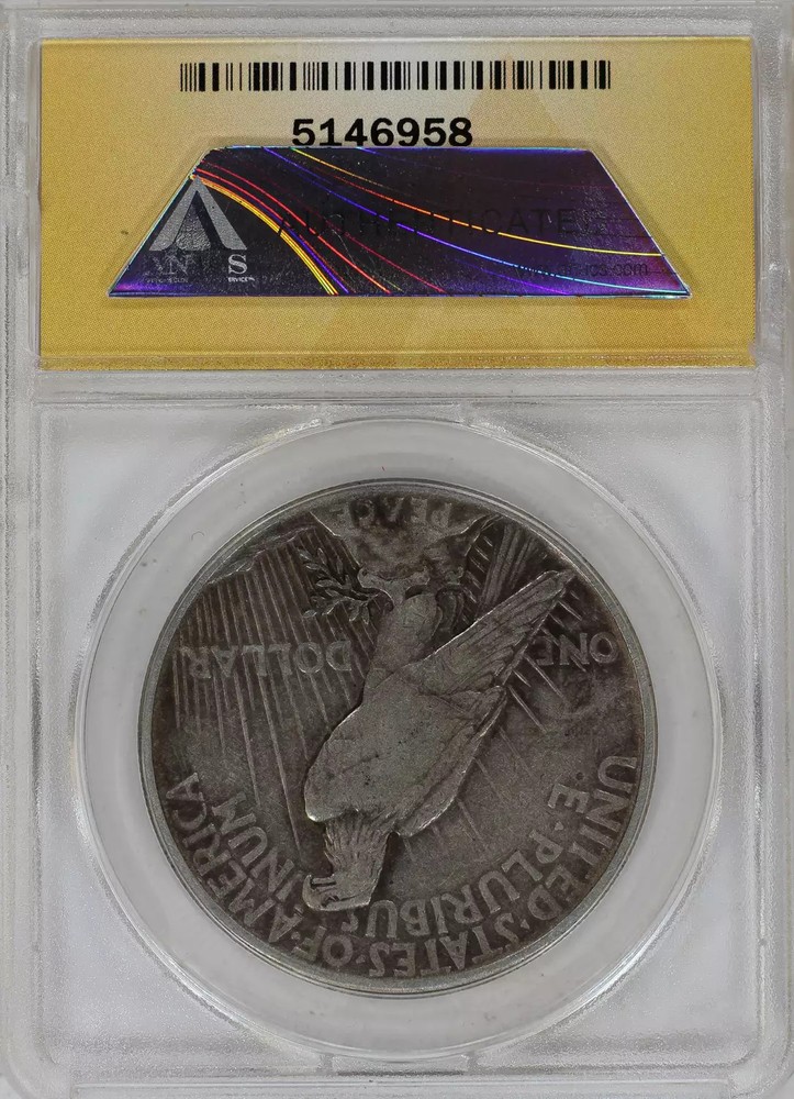 1921 Peace Silver Dollar ANACS MS-64+