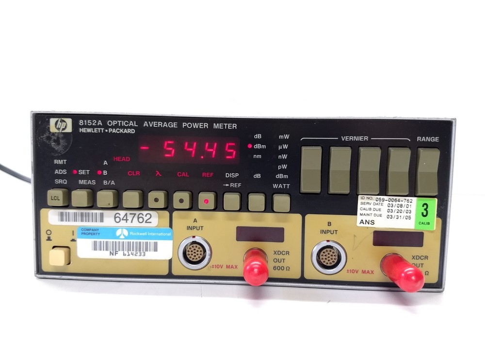 Hp / Agilent 8152A Optical Average Power Meter
