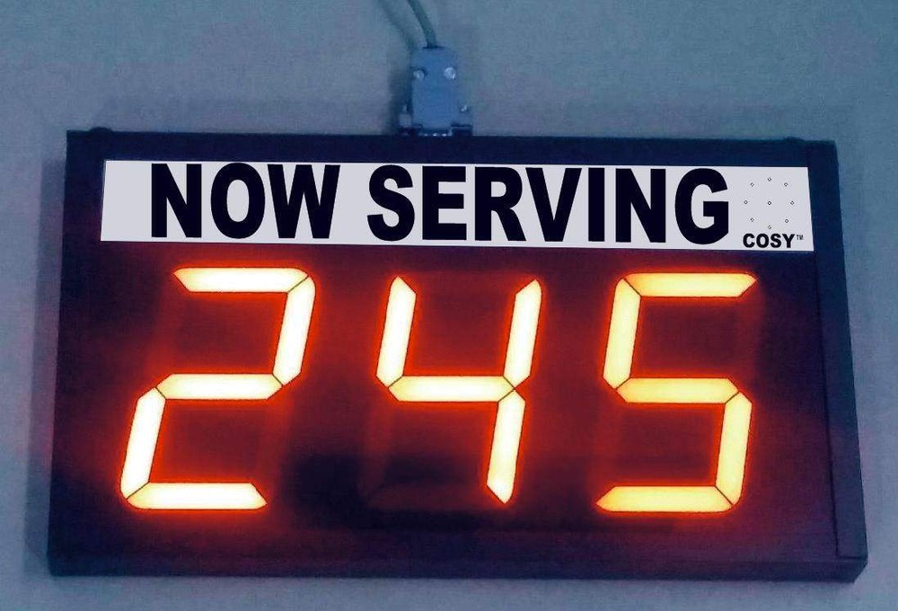 Token Display System,  One control with 2 parallel displays in  4" Digits ,