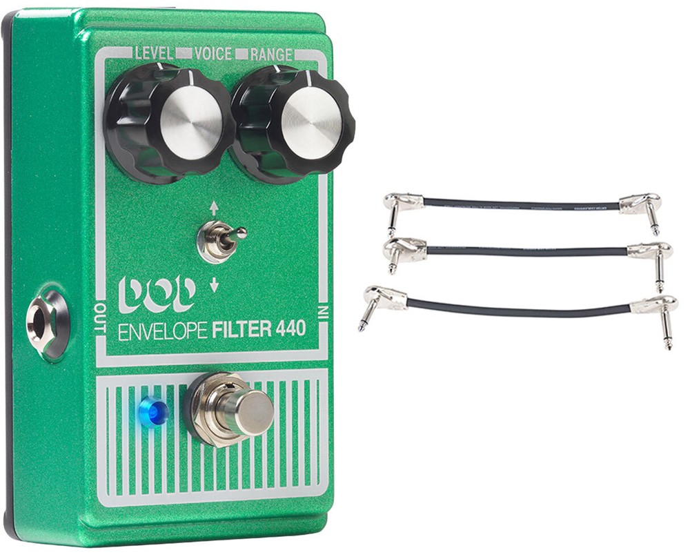DOD Envelope Filter 440 + Gator Patch Cable 3 Pack