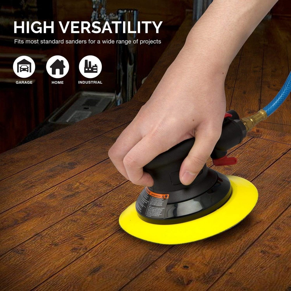 Neiko 30267A Flexible-Edge Hook-and-Loop PU Backing Pad for DA 6", 6"
