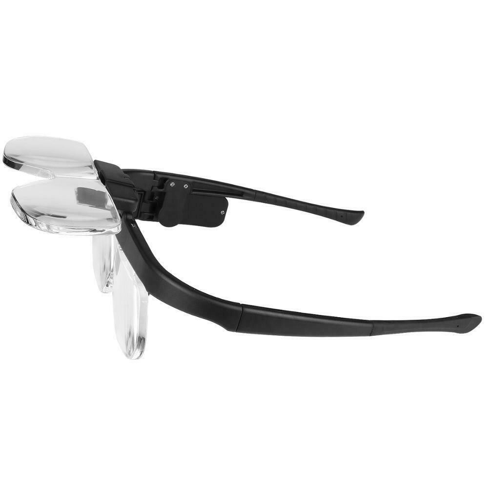 Rechargeable LED Light Magnifying Glass Adjusting Magnifier Loop With Lens