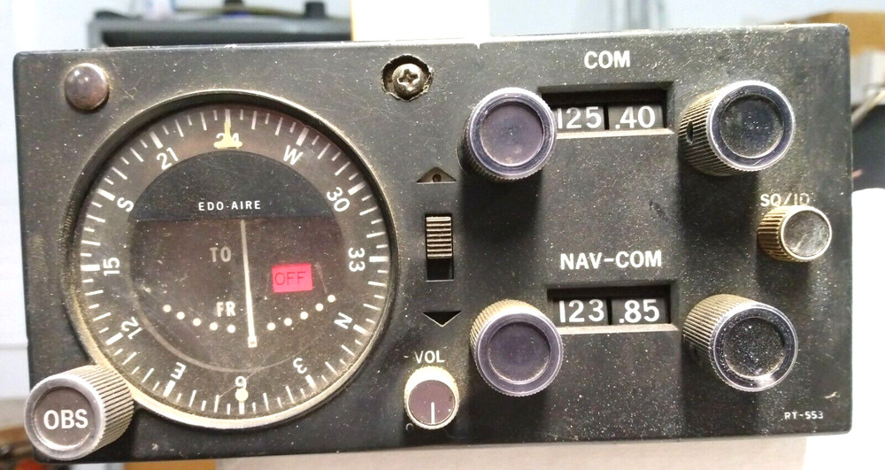 Edo-Aire Nav/Com RT-553A, P/N 11200, Vintage