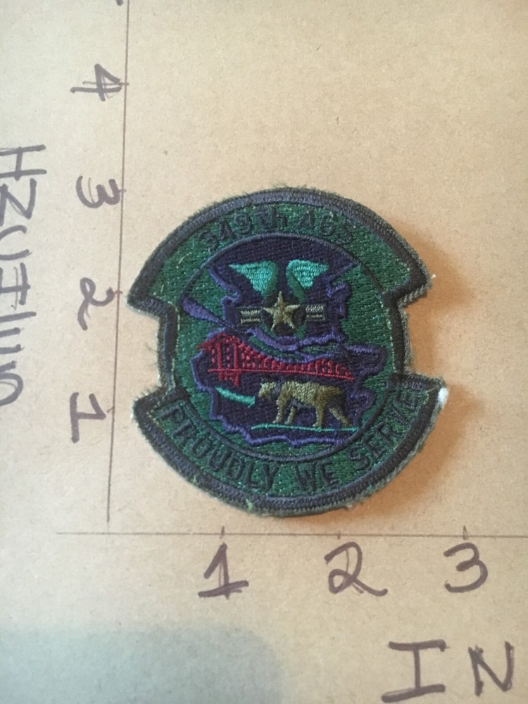 USAF 349th AGS Squadron subdued patch 5/28/25