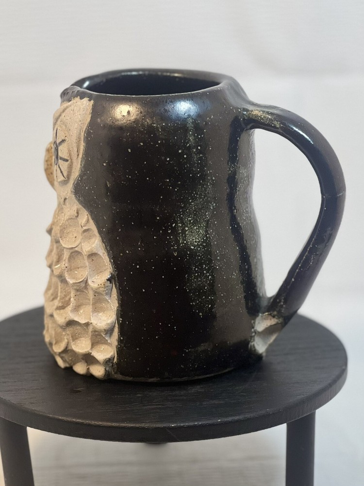 Adorable Handmade Pottery Owl Water Pitcher