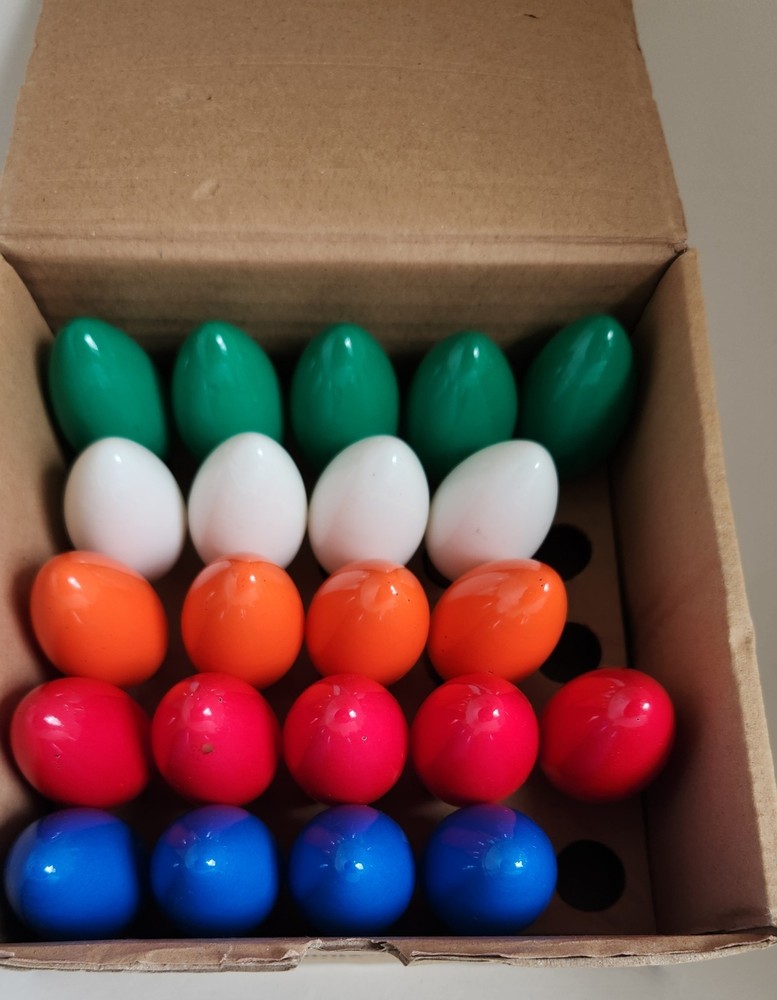 22‑Pack Multi-color C9 Replacement Bulbs Christmas Holiday Lights