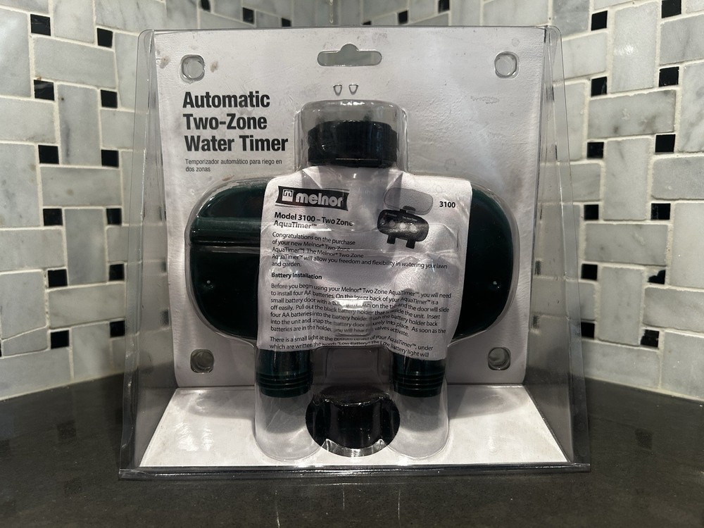 NIB Melnor Two Zone Aqua Timer Automatic Yard Water Timer Model 3100V