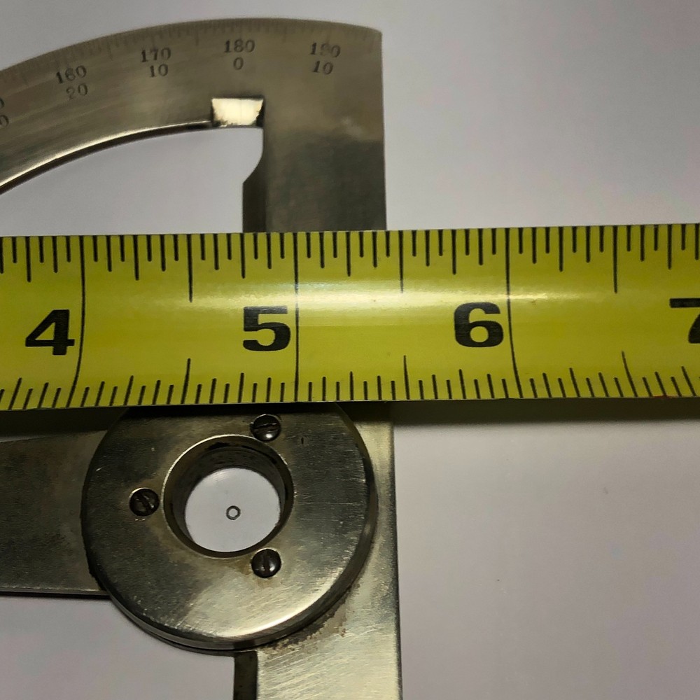 German Silver Protractor Riefler