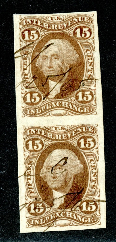 USA R41a VERTICAL PAIR -- VF ITEM -- NICE CLEAR MARGINS