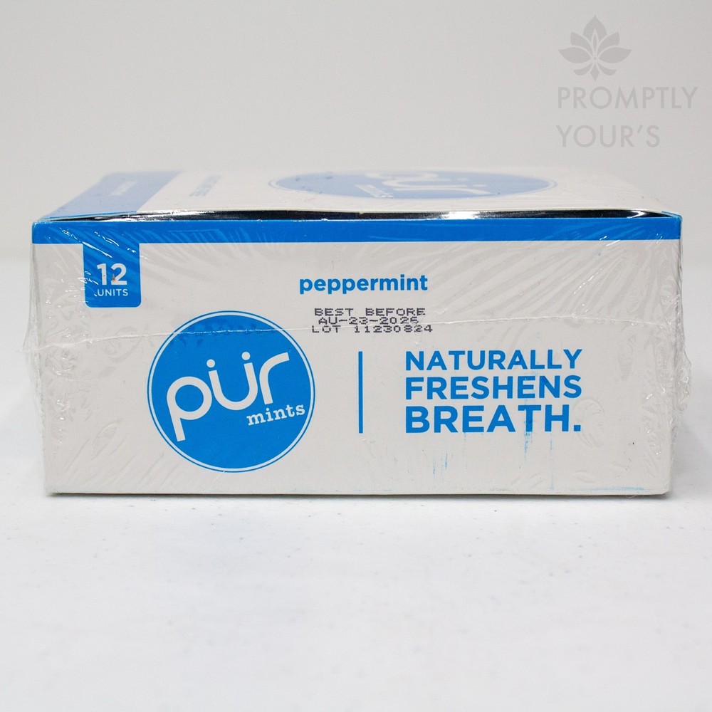 PUR Mints - Peppermint - Sugar-Free, 12-Pack