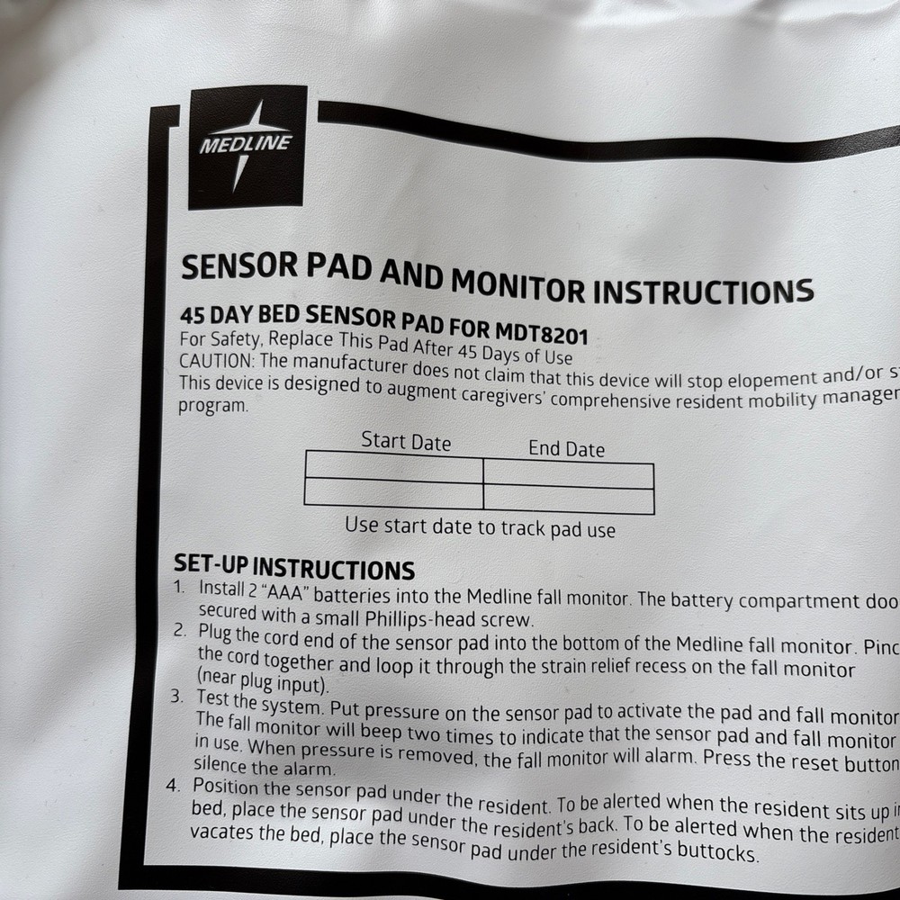 bed alarm sensor pad
