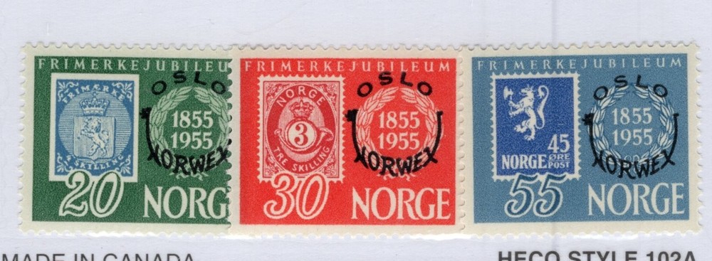 Norway - Sc# 340 - 342 MH         /          Lot 0326036
