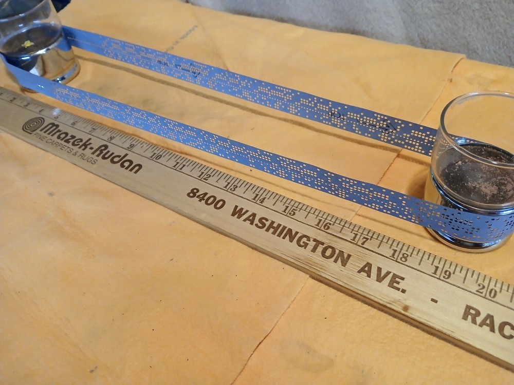 Ten Rolls - Vintage Computer Punched Paper Tape