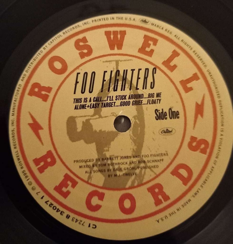 foo fighters - foo fighters 1st USA Pressing