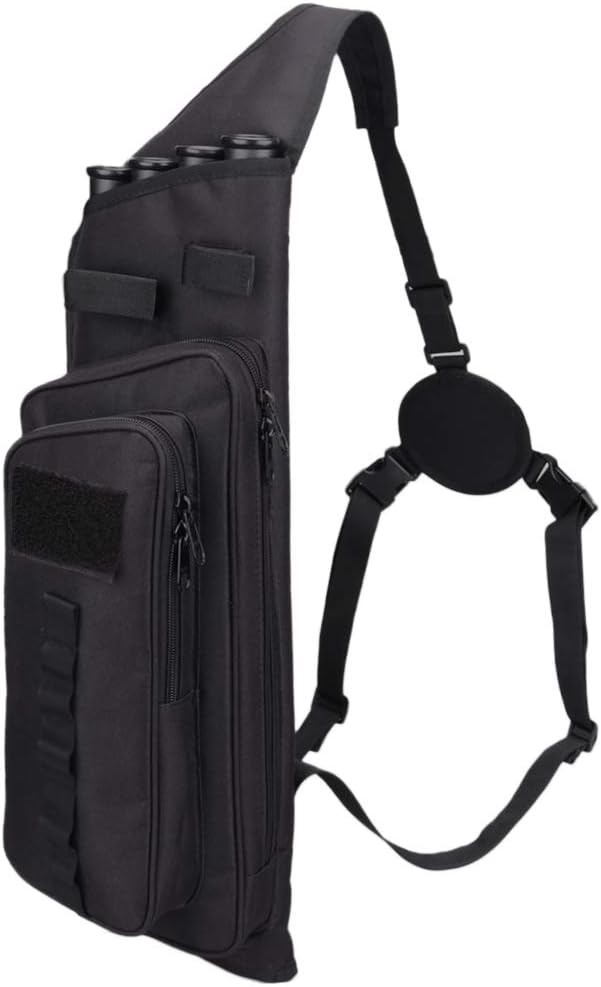 XTACER Multi-Function 4-Tubes Back Field Quiver Training Archery Arrow BLACK
