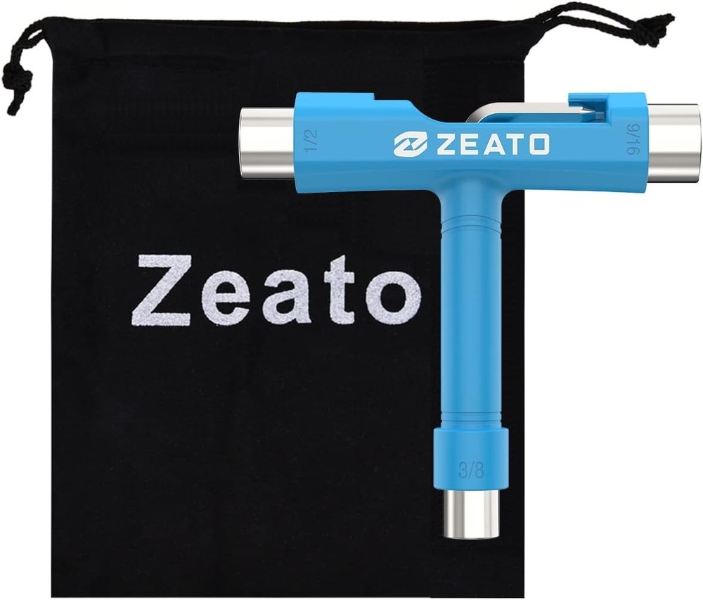 Durable Stainless Steel Skate Tool - Includes Pouch and Multi-Function Design