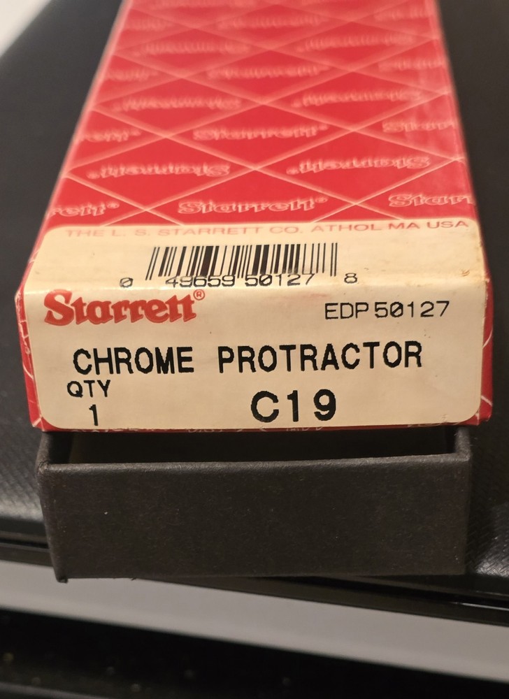 STARRETT CHROME PROTRACTOR #C19
