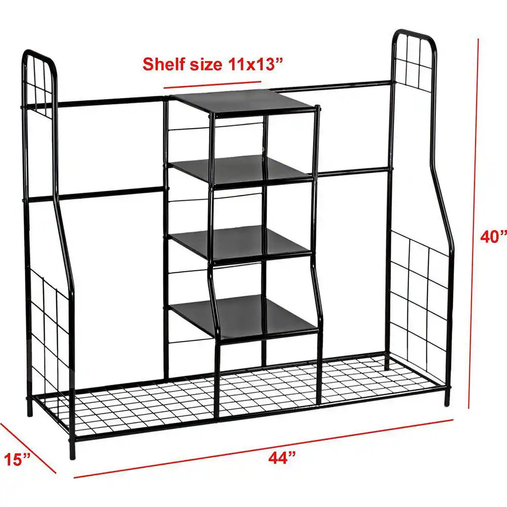Black Metal Golf Storage Organizer