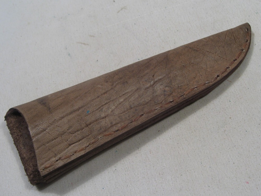 Custom Handmade Antler Handle Fixed Blade Knife w/ Sheath. #18