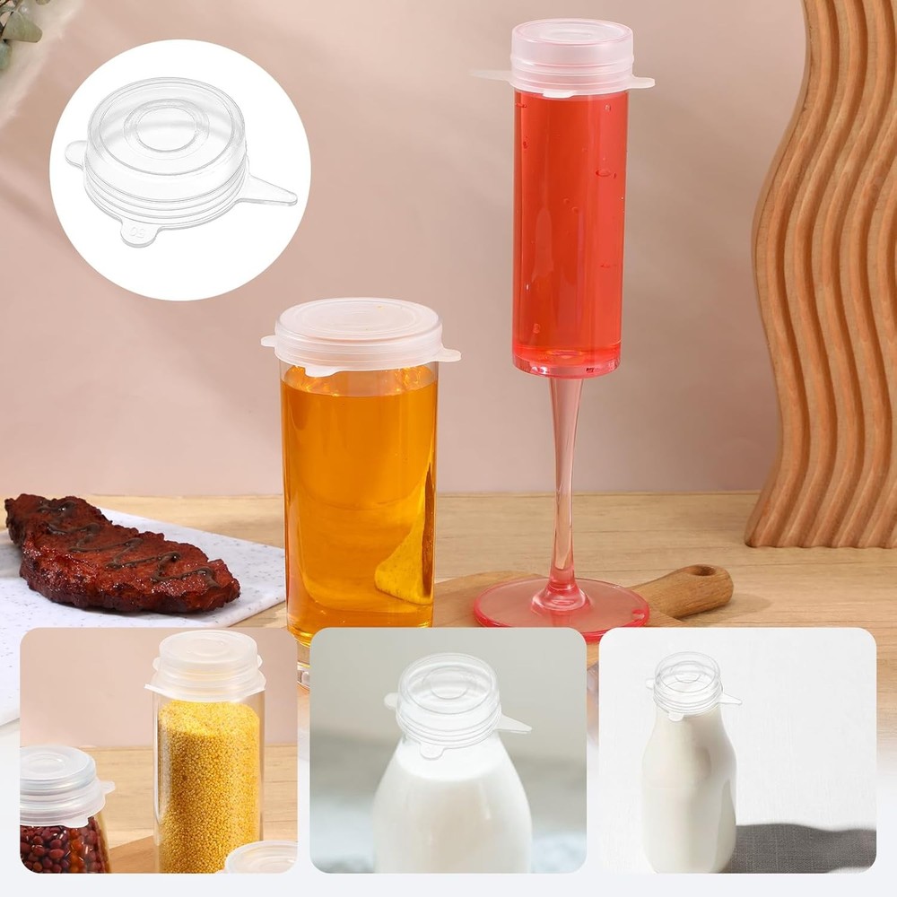 10 Pcs Extra Small Silicone Stretch Lids 2 Inch Same Size Sturdy Reusable