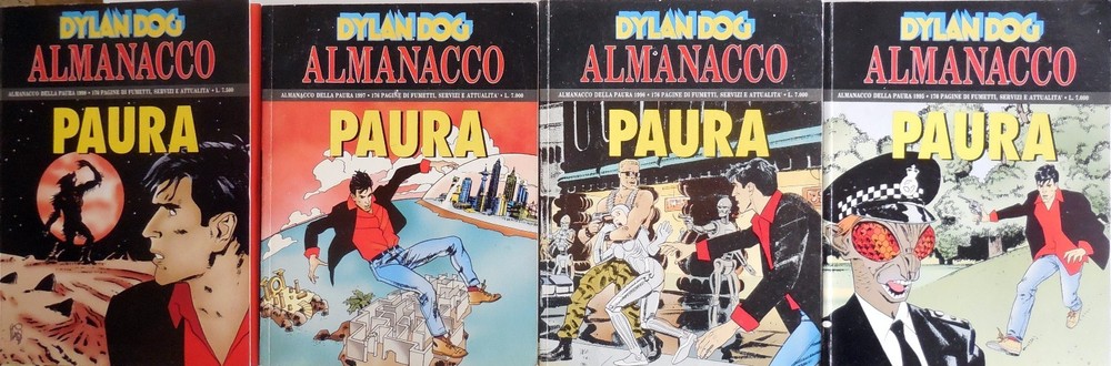 FEAR ALMANAC LOT DYLAN DOG SEQUENCE 1991-2001