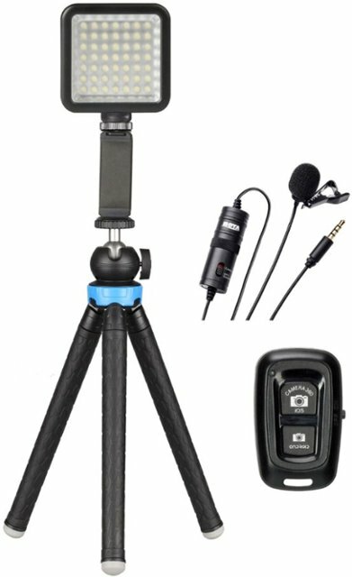 Sunpak Creator Vlogging Kit with Bluetooth Remote and Boya Microphone