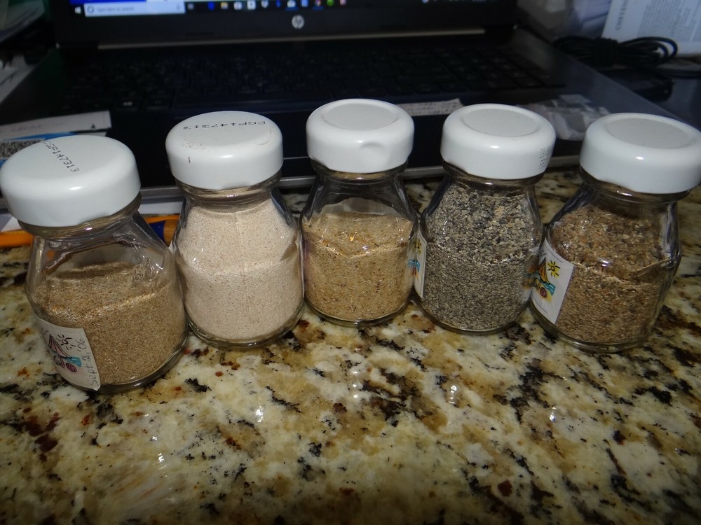 Labeled Sand Samples from Around the World Cruises