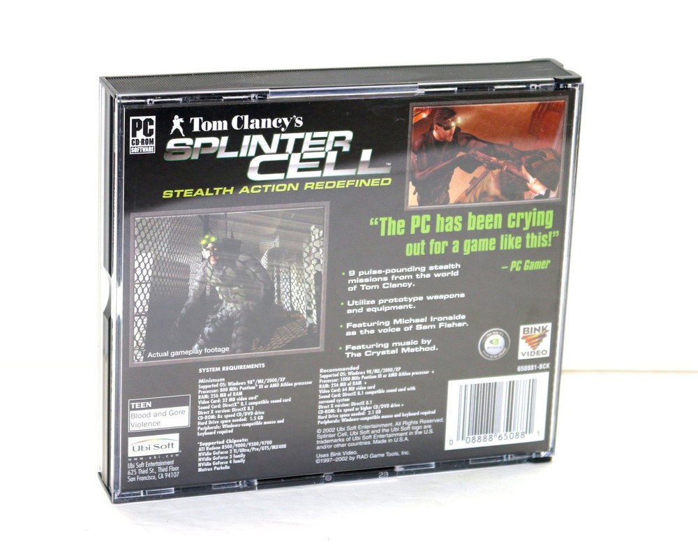 TOM CLANCY SPLINTER CELL STEATH ACTION REDEFINED PC ROM SOFTWARE