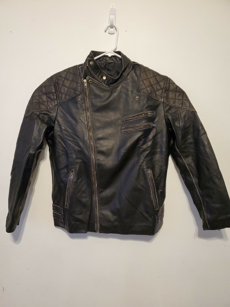 Ride Skull Motorcycle Jacket, Black Color