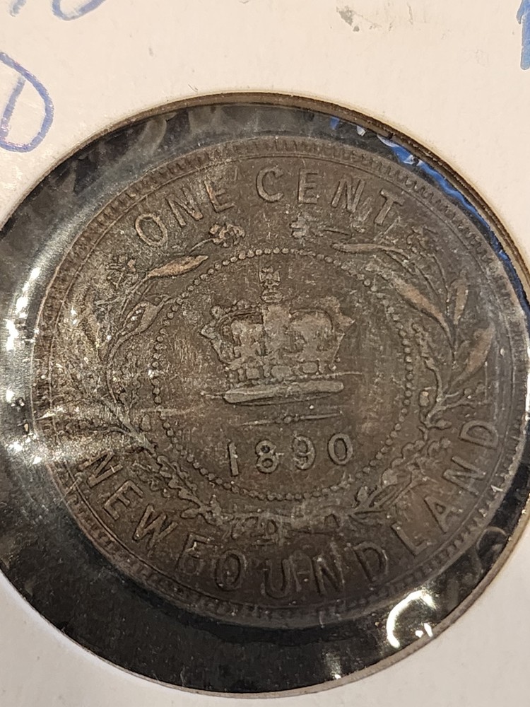 1890 Newfoundland 1 Cent Coin