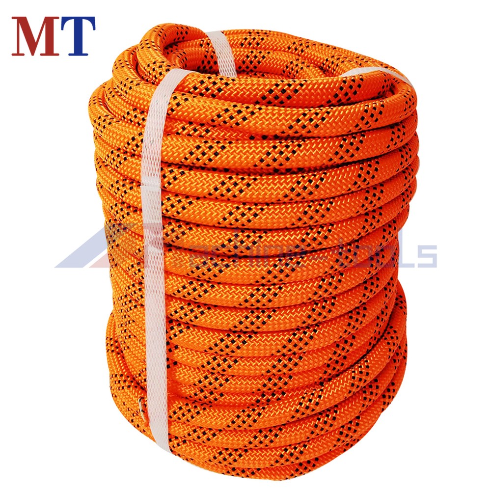 1/2" × 100' Bull Rope Breaking Strength 6180Lbs Double Braid Polyester Rope