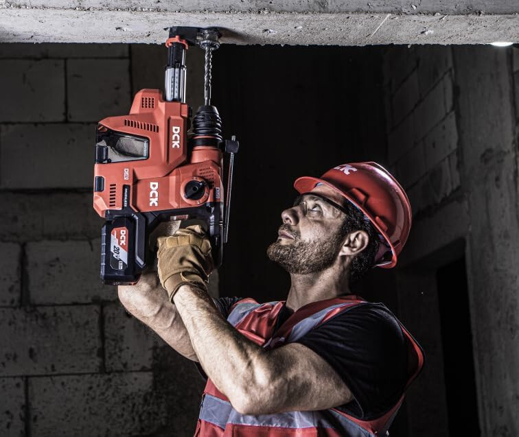 DCK 20V Rotary Hammer with Dust Extractor 15 in³ Dust Collection Box