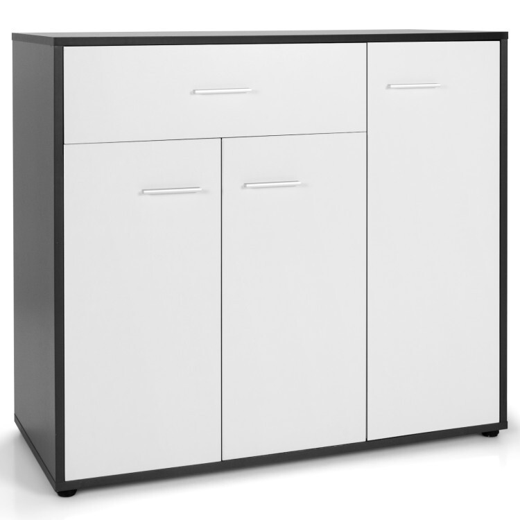Kitchen Sideboard Storage Buffet cupboard Cabinet w/3-Position Adjustable Shelf