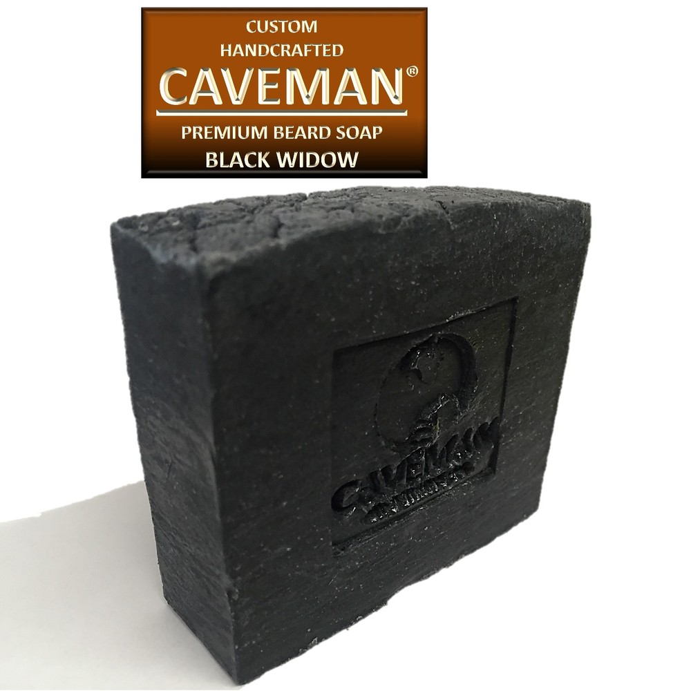Original Handcrafted Beard and Body Soap by Caveman® (Black Widow)