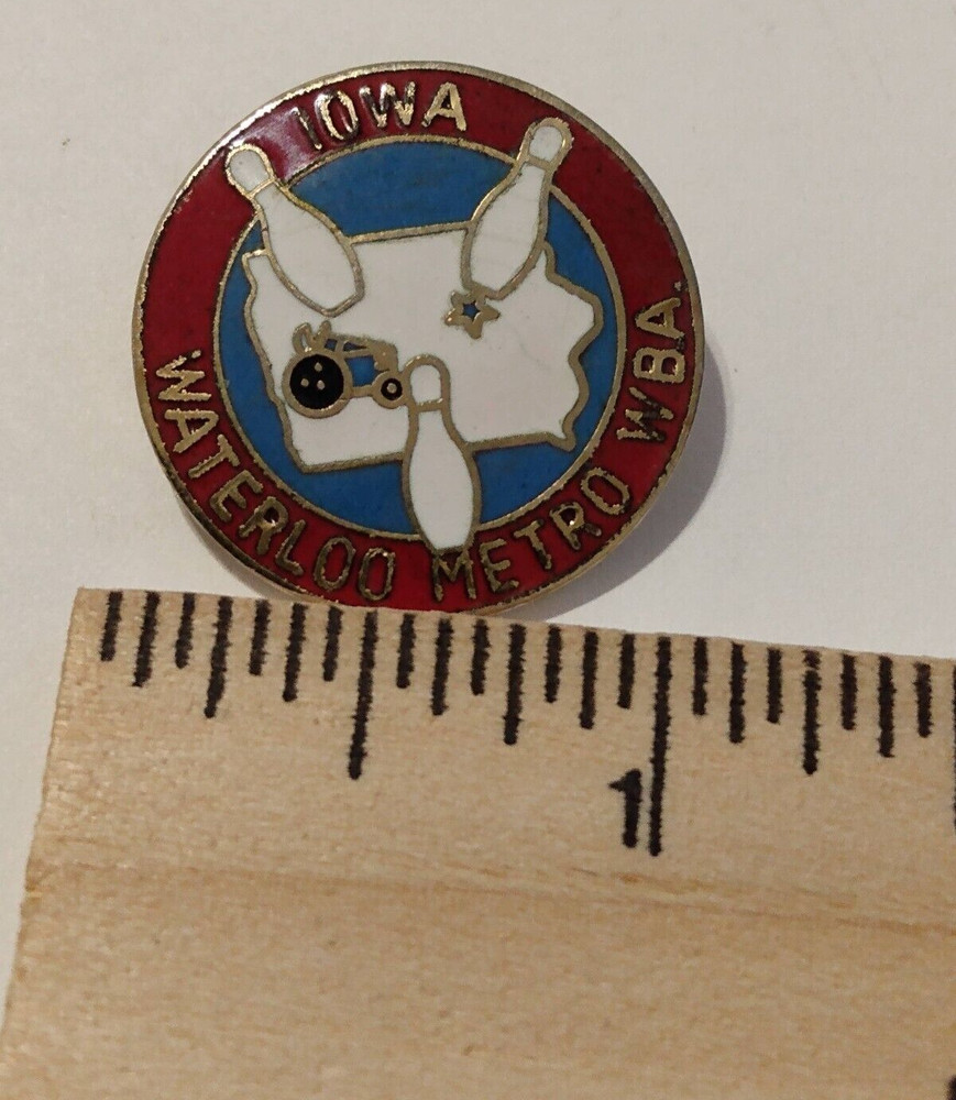 IOWA Waterloo Metro WBA Bowling Lapel Pin