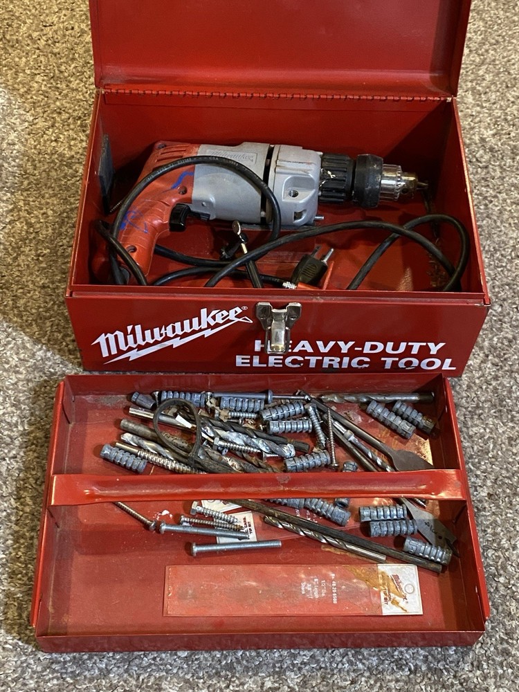 Milwaukee Hammer Drill CJJD 3/8” with Case & Accessories