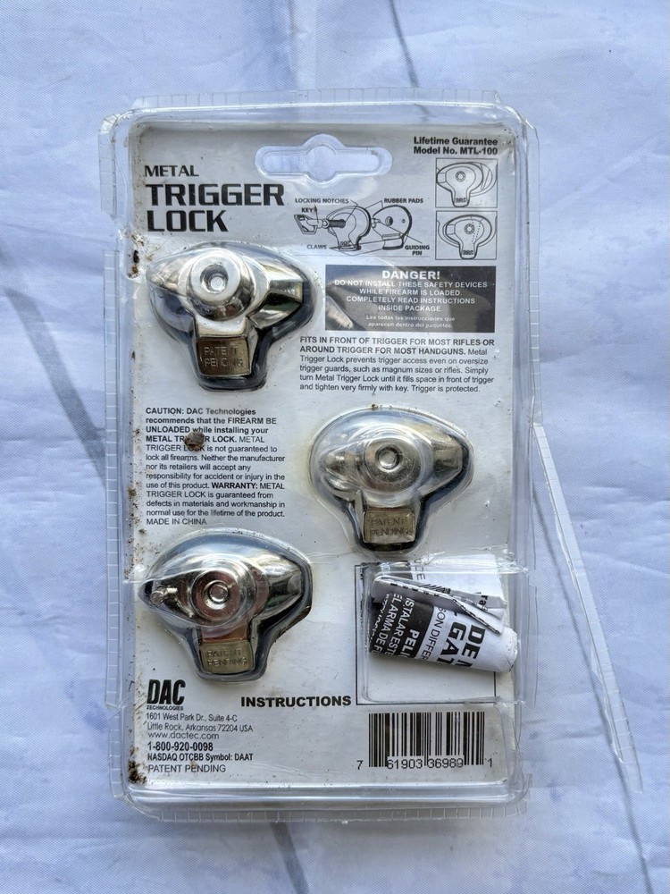 DAC Metal Trigger Lock (3) MTL-100