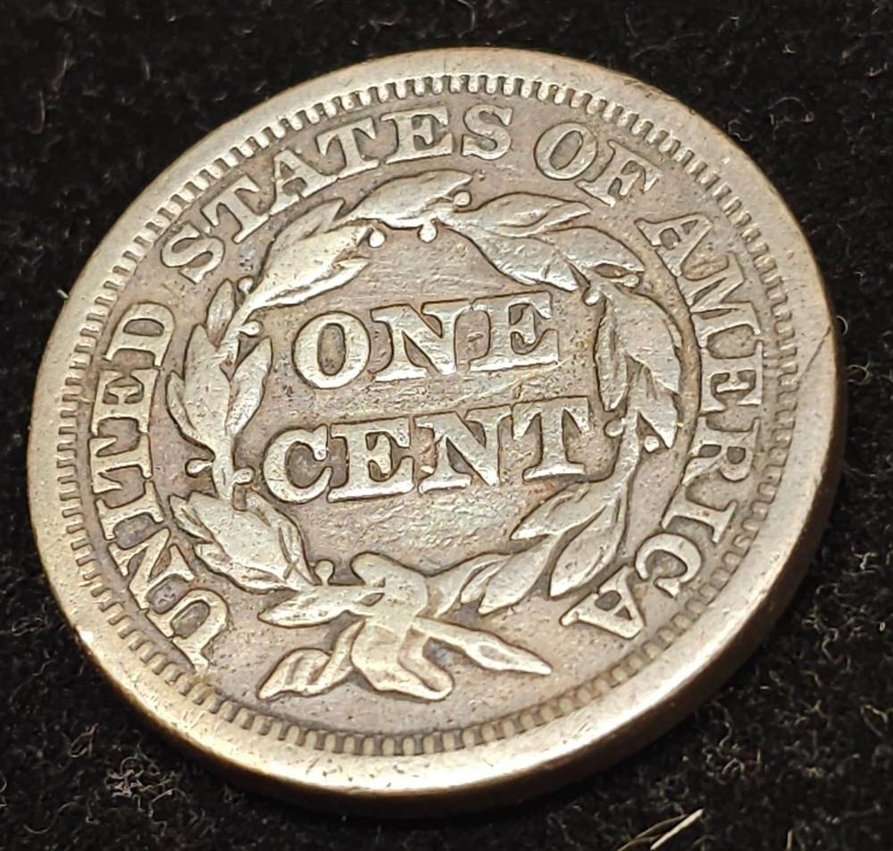 1846 Large Cent, Medium Date, Very Fine