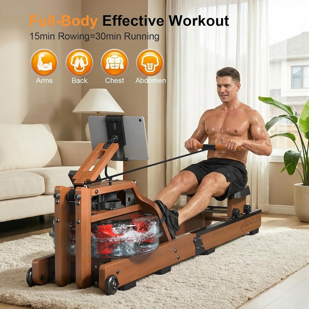 Rowing Machines for Home,Water Rowing Machine with Foldable Design,400LBS Capaci