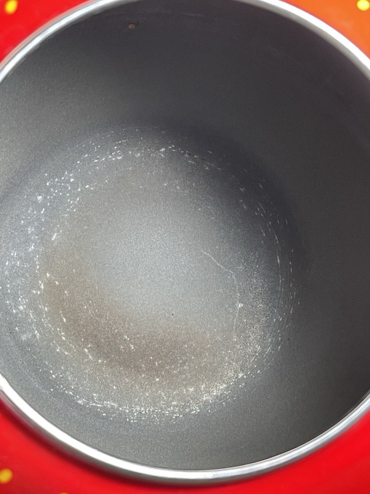 Vtg COPCO ENAMELWARE STRAWBERRY 2.5 Quart - Tea Kettle *Missing Whistle Cap*