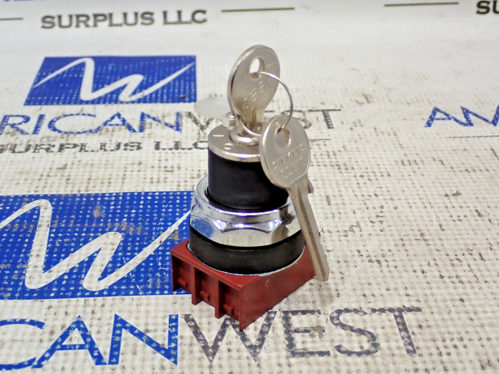 Siemens 2 Postion Keyed Selector Switch Spring Return