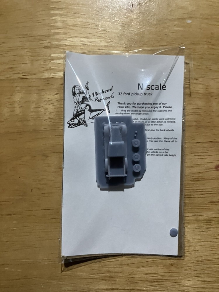 N Scale Resin 32 Ford Pickup Kit