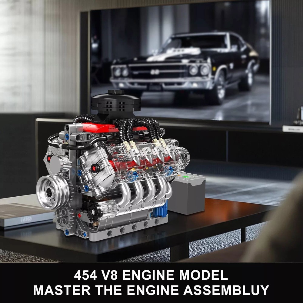 V8 Engine Motor Engineering Model Easy To Assemble With Strong Clamping Force