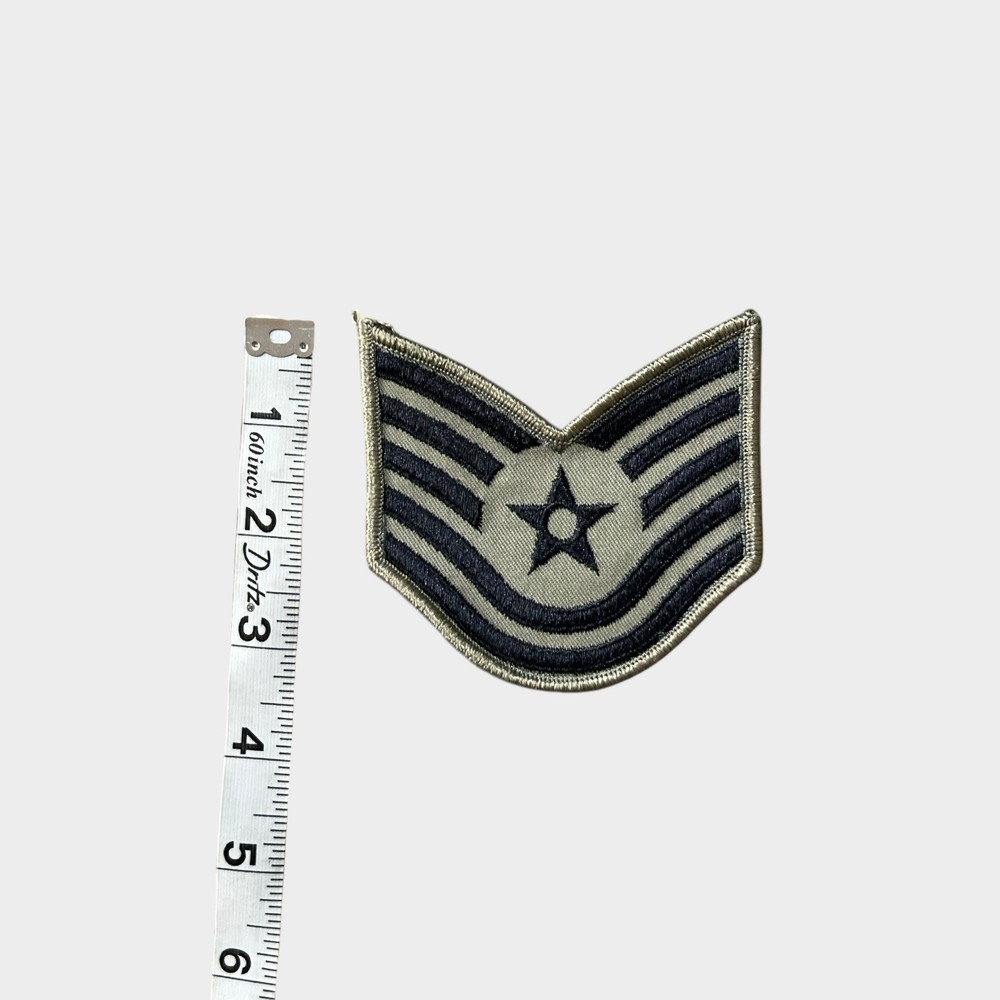 US Air Force Senior Airman Patch Black Grey