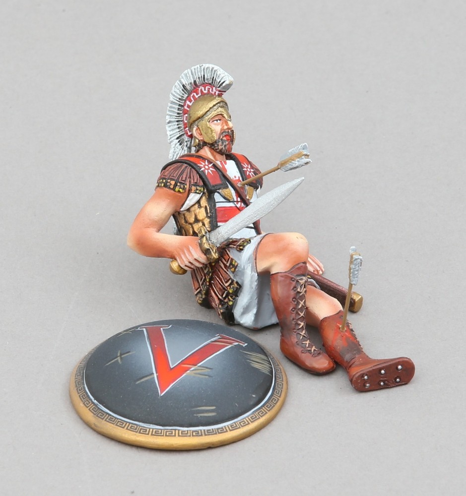 THOMAS GUNN ANCIENT GREEKS & PERSIANS SPA030A DYING SPARTAN LAMBDA SHIELD MIB