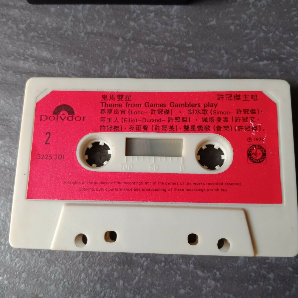 B1 - Sam Hui 许冠杰 =鬼马双星= 无锣丝 马来西亚版 磁带 Malaysia Cassette