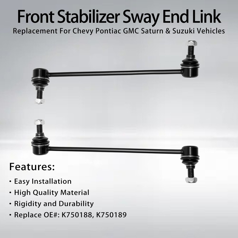 2Pcs Front Stabilizer Sway Bar End Links for 2007-2017 Chevy Equinox GMC Terrain